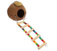 Mipcase Nichoir pour Perroquet Maison Doiseau pour Lextérieur Coquille de Noix de Lit Doiseau Nid Décoratif Cage à Oiseaux