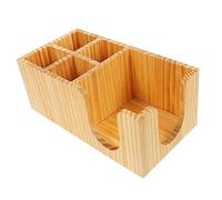 Mipcase Organisateur Bar Café avec Compartiments Multifonctions Rangement Pratique pour Accessoires Café Porte Pailles et Boîte à Mouchoirs Design et Robuste pour Bar et Cuisine