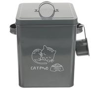 Mipcase Organisateur de Linge Couvercle Boîte de Rangement pour Poudre de Lessive et Farine sous-Compartiment et Pelle 23.5X15.5X26Cm pour Salle de Bain