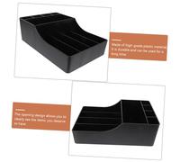 Mipcase Organisateur de Sachets de Thé et Condiments Café Boîte de Rangement Noire Polyvalente pour Hôtel Maison Restaurant Facile Accès Danger Adapté pour Sucre Bonbons et Accessoires