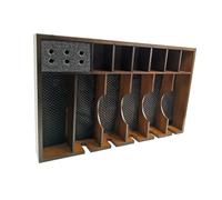 Mipcase Organisateur D'outils Pour Cheveux En Bois Vintage Petit Support Pour Tondeuse Électrique Antidérapant Pour Salon De Coiffure