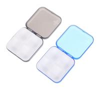 Mipcase Organiseur de Remède Détachable 2pcs en Plastique Grand Compartiment Multi-grilles, Étanche et Bien Protégé, pour Usage Quotidien et Voyage