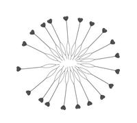 Mipcase Outil à Perles pour Cheveux Cœur Noir 20 Pièces, Enfileuse Automatique pour Tresses, Accessoire Coiffure Garçon et Filles, Polyvalent pour Queue de Cheval et Création Chignons