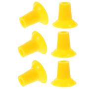 Mipcase Outil de Rodage de Soupapes Moteur 6 Pièces Plaque D’Aspiration Petite Taille Jaune Accessoires Réparation Valves Voiture Entretien Moteur