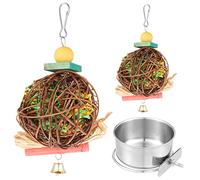 Mipcase Outils de Perche d'alimentation mangeoire à Oiseaux Transparente mangeoires à Lapins pour Cages belvédère Cage Oiseaux Cage à Oiseaux mangeoires pour Oiseaux Jouets à mâcher Ara