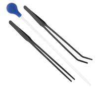 Mipcase Outils Ergonomiques pour L'alimentation des Aquariums : 1 Jeu De Pinces pour Tubes d'alimentation en Et Kit De Nettoyage pour Aquarium pour Atteindre Les Eaux Profondes