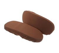 Mipcase Paire de Housses D'accoudoirs pour Chaise de Bureau en Mousse à Mémoire de Forme, Taille Courte 28 X 9 Cm, Couleur Marron, Coussinets Confortables et Antidérapants pour Fauteuil