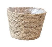 Mipcase Panier à Fleurs Jonc De Mer Panier De Rangement Tressé Jardinière pour Plantes Intérieures Et Extérieures