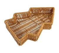 Mipcase Panier à Sapin, Plateau Décoratif de Table Noël, PP | Style Ferme Rustique, Usage Centre de Table et Rangement Alimentaire, Forme Arbre, pour Fêtes