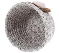 Mipcase Panier de Rangement Tissé Coton pour Salle de Bain Panier Décoratif Léger pour Jouets Cosmétiques et Accessoires Ménagers Style Nordique Lion Marron Petit Modèle