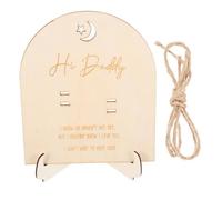 Mipcase Panneau en Bois pour Annoncer la Grossesse Plaque Souvenir pour Test de Grossesse Féminin Plaque avec Support en Bois Design Unique Résistant la Déformation pour Décoration