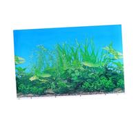 Mipcase Papier de Fond pour Aquarium mangeoire Natation Titulaire Tortue Stickers Filet Poster Aquarium Poster pour Aquarium Affiche sous-Marine Toile de Fond d'aquarium Papier Film épais