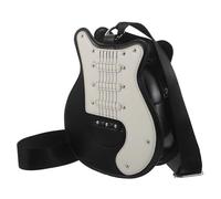 Mipcase Paquet à Bandoulière Original de Guitare Électrique Noir en PU Paquet à Main Musical Kawaii pour Femme Léger et Spacieux pour Fêtes et Vacances Accessoire Mode