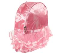 Mipcase Paquet à Dos de Danse Classique en Nylon pour Fille Grosse Capacité Léger et Réglable Paquet à Main Pratique pour Ballet Sport et École Couleur Rose Dentelle pour Voyages et