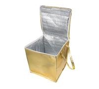 Mipcase Paquet Isotherme Alimentaire Grosse Taille 20 Cm Fermeture Éclair Dorée Paquet De Transport Alimentaire Réutilisable pour Courses Pique-niques Et Livraison Isolé Solide Et Polyvalent