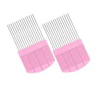 Mipcase Peigne à Quilling 2 Pièces en Plastique et Métal Rose Outil de Loisirs Créatifs en Papier pour Tissage et Création DIY Accessoire Léger et Solide pour Art du Quilling