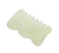 Mipcase Peigne de Massage en Jade Naturel pour Cuir 1 Pièce Outil de Multi-Usages pour Détente et Circulation Sanguine pour Adultes Massage à Domicile Bureau