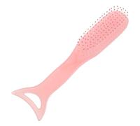 Mipcase Peigne Guasha pour Adulte Brosse Massage Antistatique avec Dents Fines Démêleur Cheveux Secs et Humides Outil Coiffant Multifonctionnel Rose