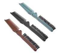 Mipcase Peigne Pliable à Double Dents pour Coiffure sans Nœuds en Plastique 3 Pièces 21,3x2,5x1,2 Cm, Compact et Portable lors de Déplacements ou Voyages