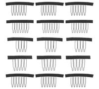 Mipcase Peignes à Postiche Respirants 50 Pcs Assortis, Épingles à Cheveux Réglables en Acier pour Bonnets de Postiche, Accessoires Coiffure Professionnels et Personnels, Plusieurs styles