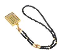 Mipcase Pendentif Bouddhiste Portable Écritures Décoration Délicate Protection Traditionnelle Accessoire Chic
