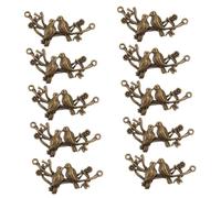 Mipcase Pendentifs Oiseaux en Alliage Vintage 10 Pcs, Breloques Créatives pour Bracelets et Paquet, Couleur Bronze Antique, DIY Bijoux Artisanaux, Présents Femmes, Décoration Quotidienne
