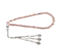 Mipcase Perles de Prière Verre Bracelet Chapelet Islamique Cadeau Foi Profession Fille
