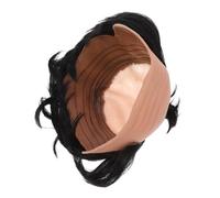 Mipcase Perruque de Chevalier Chauve Accessoire de Cosplay Postiche de Samouraï Perruque Parodique de Crâne Chauve