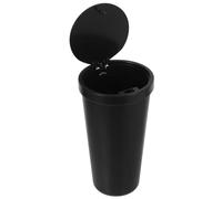 Mipcase Petite Poubelle de Voiture Couvercle en PP Noir pour Console | Accès Rapide aux Objets Usuels, Design Simple et Élégant, Aspect Net, Usage Intérieur Automobile