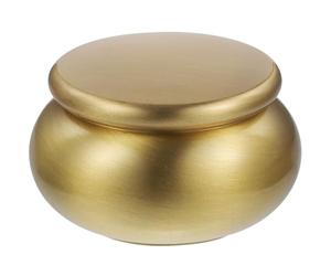 Mipcase Petite Urne en Cuivre Étanche 150 ML Couvercle Hermétique, Récipient Solide pour Stockage de Cendres et Poudres, Urne Commémorative Portable Adaptée aux Usages Funéraires et Souvenir