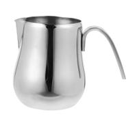 Mipcase Pichet à Lait Acier Inoxydable avec Bec Étroit Mousseur Lait Pratique pour et Cappuccino Verseuse Mousseuse sans Couvercle pour Art Latte Espresso
