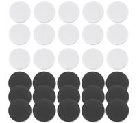 Mipcase Pièces de Dames Échecs Rondes en Plastique Noir et Blanc, Lot de 60 Pièces Faciles à Utiliser pour Jeux et Enseignement