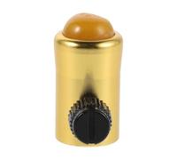 Mipcase Pied de Diapason en Alliage D’aluminium Base Ronde en Agate Jaune, Support Stable pour Diapasons, Accessoire Professionnel pour Instruments de Musique et Yoga, Optimisant