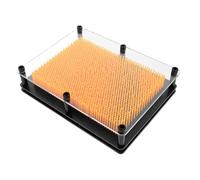 Mipcase Pin Art Toy Sculpture Board with Plastic Pins Reusable Hand Impression Game for and Adults Creative Sensory Desk Decoration