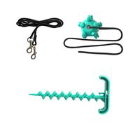 Mipcase Piquet De Jardin pour Chien Piquet De Fixation Extérieur pour Chien Câble Dattache Robuste pour Chiens Équipement De Jeu pour Animaux De Compagnie