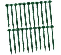 Mipcase Piquets en Plastique pour Jardinage 100 Pcs Piquets d'Extérieur Multifonctions Clous Antirouille Fixation pour Tentes et Trampolines Faciles à Utiliser Enfoncer