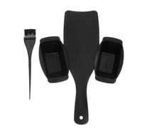 Mipcase Planche de Coloration Capillaire Confortable et Stable en Plastique Noir pour Mèches et Balayage Cheveux pour Salon ou Usage à Domicile