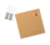 Mipcase Planche Macramé Liège avec Grille Imprimée pour Mesurer Kit DIY Corde Coton Épingles Durables pour Fixation Portable sans Trace pour Travaux de Nouage