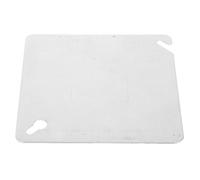 Mipcase Plaque de Couverture Métal Galvanisé pour Boîte Électrique Carrée Plaque de Protection Plate avec Fentes de Montage Inclinées Entretien Facile Adaptée pour Cuisines et Salles de