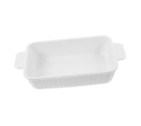 Mipcase Plat à Rôtir Céramique Rectangulaire avec Double Poignées Plateau de Cuisson Multifonction pour Lasagnes Gratins et Rôtis Facile à Nettoyer Petite