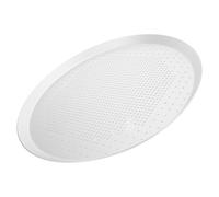 Mipcase Plateau à Pizza Perforé Antiadhésif en Alliage D'aluminium Rond 10 | Cuisson à Chaleur Répartie, Léger et Facile à Nettoyer, Usage la Cuisine et Grill Extérieur, Argenté