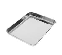 Mipcase Plateau Acier Inoxydable Épais Plateau Plat Polyvalent pour Instruments et Fournitures de Laboratoire Facile à Nettoyer