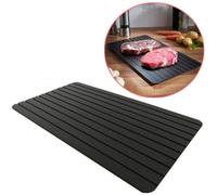 Mipcase Plateau de Décongélation Rapide en Aluminium L 35,5x20,5x0,2 Cm avec Coussinets en Silicone Antidérapants, Planche de Dégivrage pour Viande et Aliments, Bac de Couleur Aléatoire