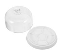 Mipcase Plateau de Rangement pour Pièces de Montre en Plastique Blanc, Couverture Anti-Poussière pour Mouvements Horlogerie, Boîte Étanche pour Horlogers et Entretien de Montres