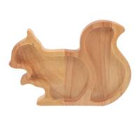 Mipcase Plateau de Service en Bois Motif Écureuil Plateau à Fruits et Amuse-gueules Polyvalent pour Buffet la Cuisine et Restaurant Décoratif 1 Pièce