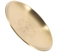 Mipcase Plateau Pentagramme Métal pour Rituel Support Bijoux Élégant et Sacré pour Bagues Colliers et Bracelets Plateau Décoratif pour Bougies et Accessoires Ésotériques