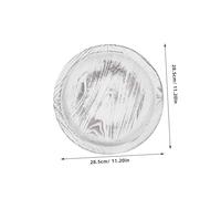 Mipcase Plateau Rond Décoratif Blanc Porte-Bougie Champêtre Solide pour Centre de Table Support Bougie Chauffe-Plat Salon Cuisine Salle de Bain