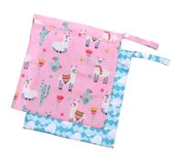 Mipcase Pochette à Couches Réutilisable pour Bébés Imprimé, Lot de 2 Paquets en Tissu et TPU, Imperméables et Organisateurs pour Intérieur et Extérieur