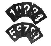 Mipcase Pochoirs Chiffres PVC Réutilisables Stencils Multi Usage pour Peinture Marquage et DIY et