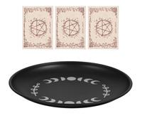 Mipcase Porte-Bougie Chauffe-Plat en Acier Inoxydable Plateau Multifonction pour Autel et Cérémonie Assiette Décorative Recueillant Cire Fondue Accessoire de Présentation Élégant et